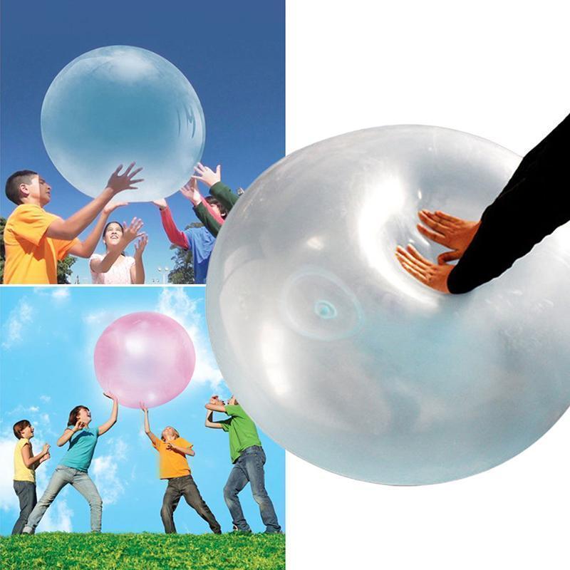 Aufblasbarer Spielball XXL | Bunter Gummiball für Kinder | BlubberBall