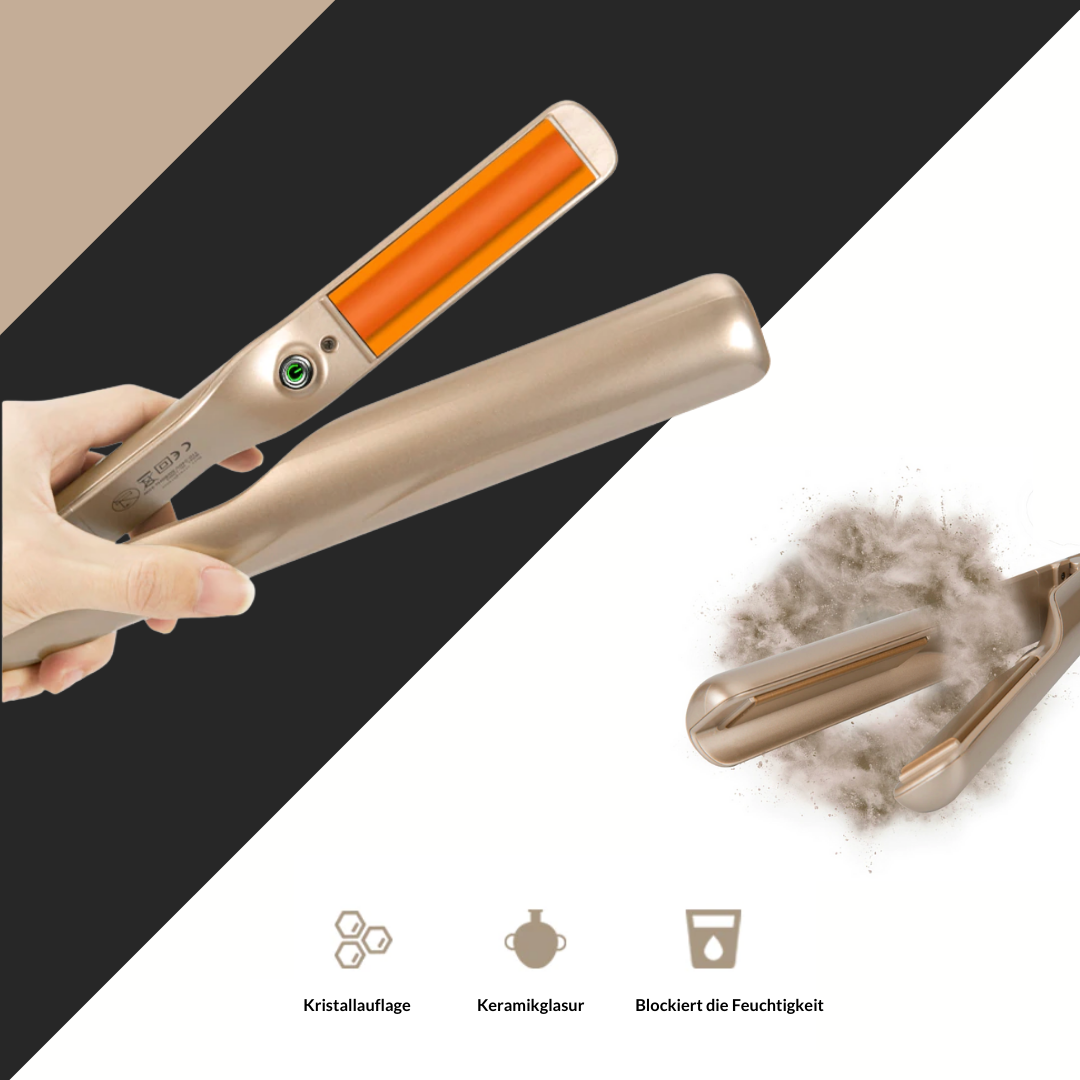 Lockenstab für perfekte Locken | Welleneisen und Warmluftbürste für Salonfrisuren | LockenLieb