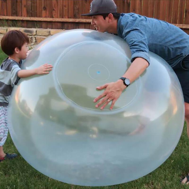 Aufblasbarer Spielball XXL | Bunter Gummiball für Kinder | BlubberBall