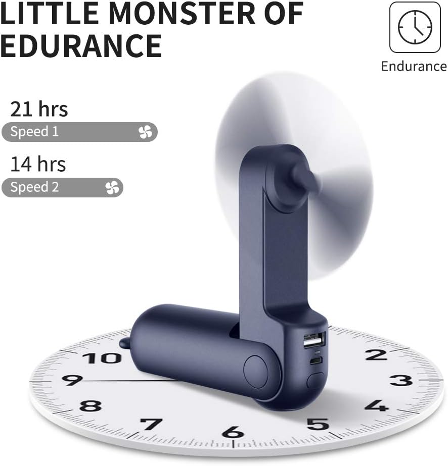 Handventilator | Ventilator mit USB & Taschenlampe | LuftBuddy