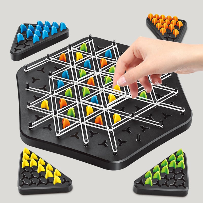 Schachspiel für Kinder | Schachbrett mit Gummibändern | SpielKnoten