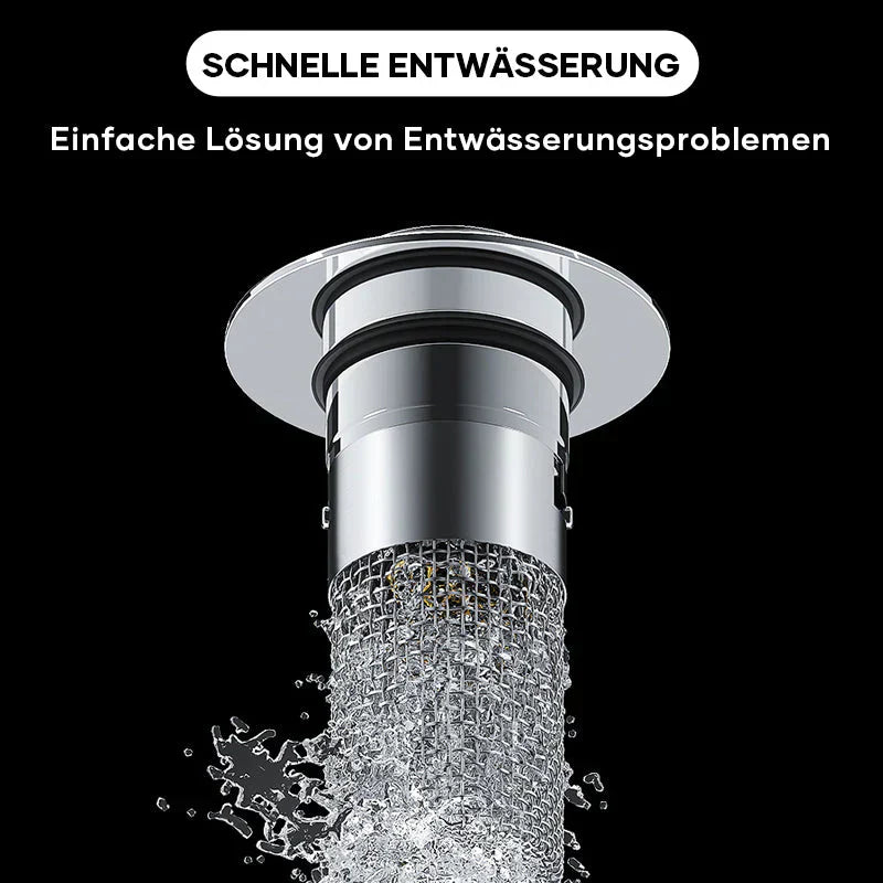 StoppFix | Edelstahl-Abflussschutz für freie Rohre
