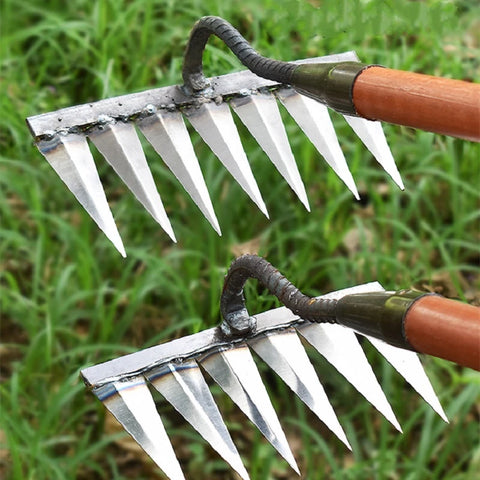 Unkrautrechen für Gartenpflege | Robuster Gartenrechen | WurzelKraft