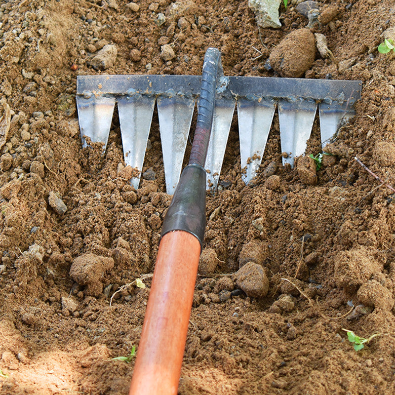 Unkrautrechen für Gartenpflege | Robuster Gartenrechen | WurzelKraft