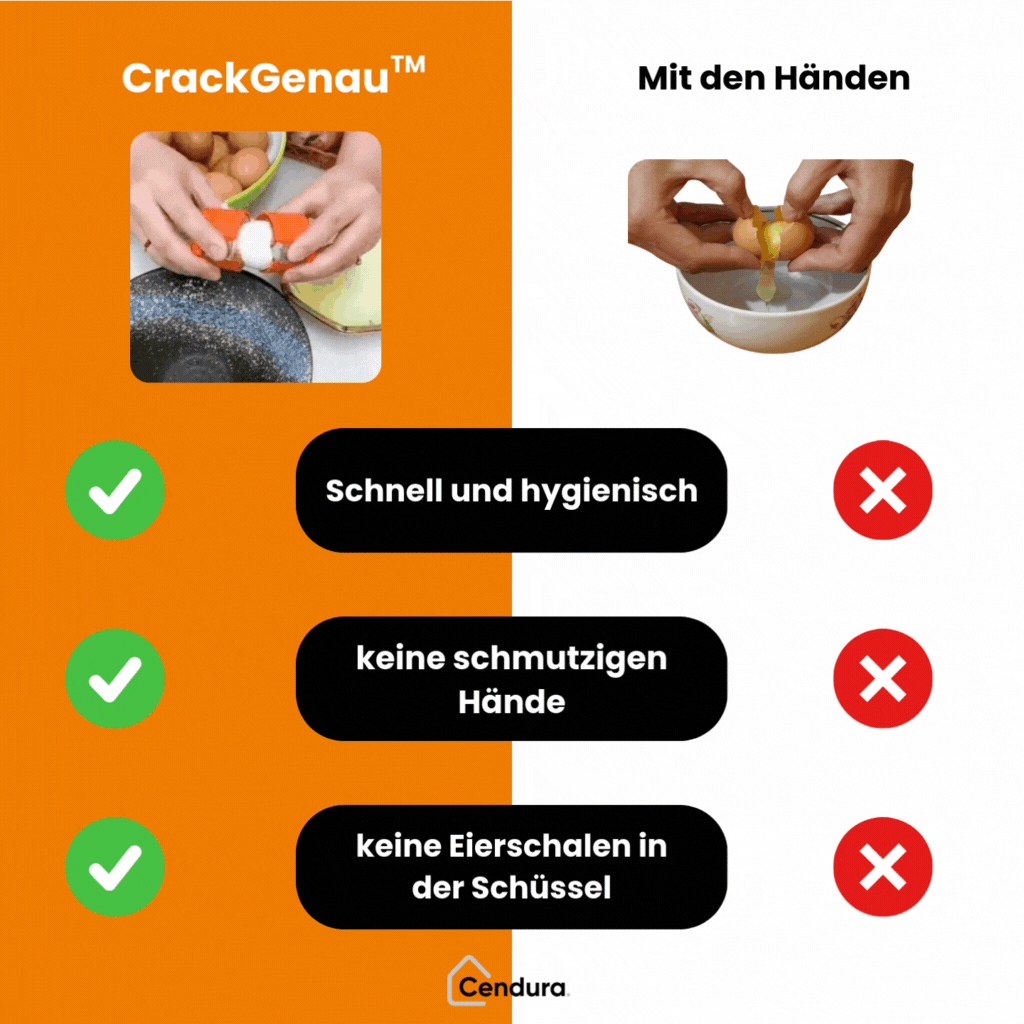 Eieröffner | Ei Öffner für müheloses und sauberes Öffnen | CrackGenau