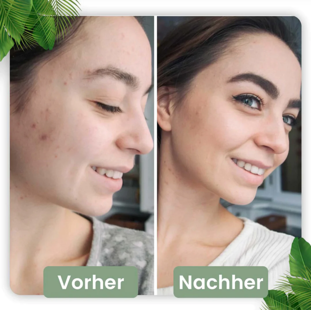 Reinigungsmaske Stick für Gesichtsreinigung | Naturkosmetik mit Grünteeextrakt für Hautpflege | LumiHaut