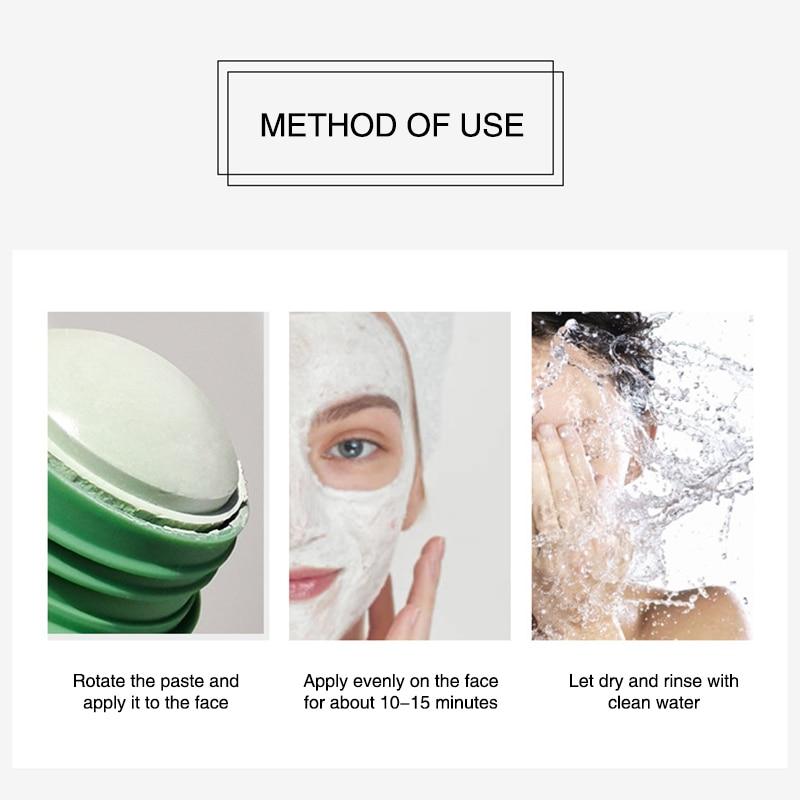 Reinigungsmaske Stick für Gesichtsreinigung | Naturkosmetik mit Grünteeextrakt für Hautpflege | LumiHaut