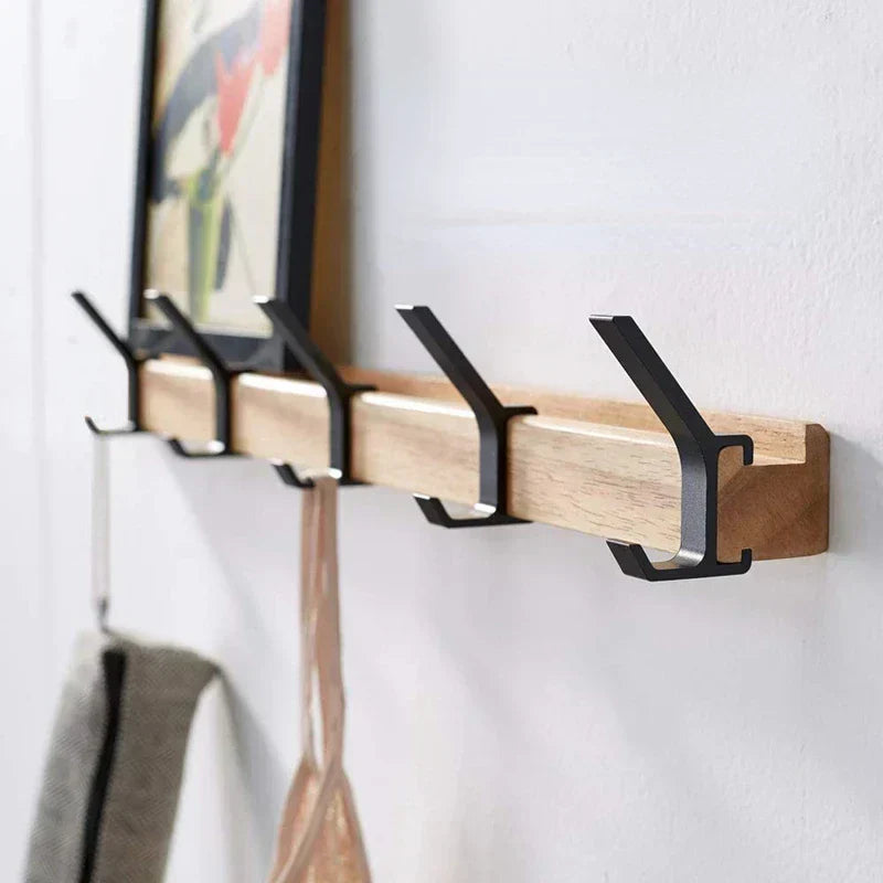 Garderobenhaken | Garderobenleiste Modern | Wandgarderobe aus Holz | NordHaken
