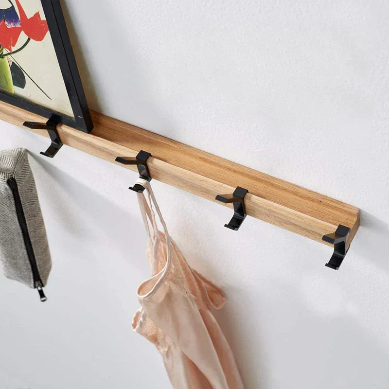 Garderobenhaken | Garderobenleiste Modern | Wandgarderobe aus Holz | NordHaken