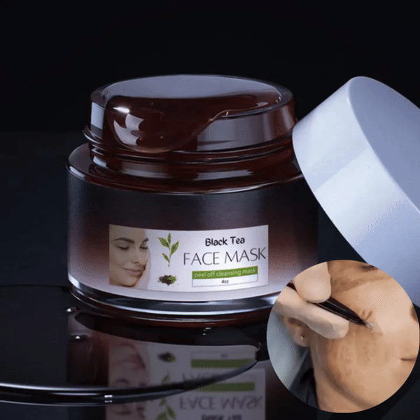 Peel Off Maske | Gesichtsmaske mit Schwarztee für verfeinerte Haut | HautGlanz