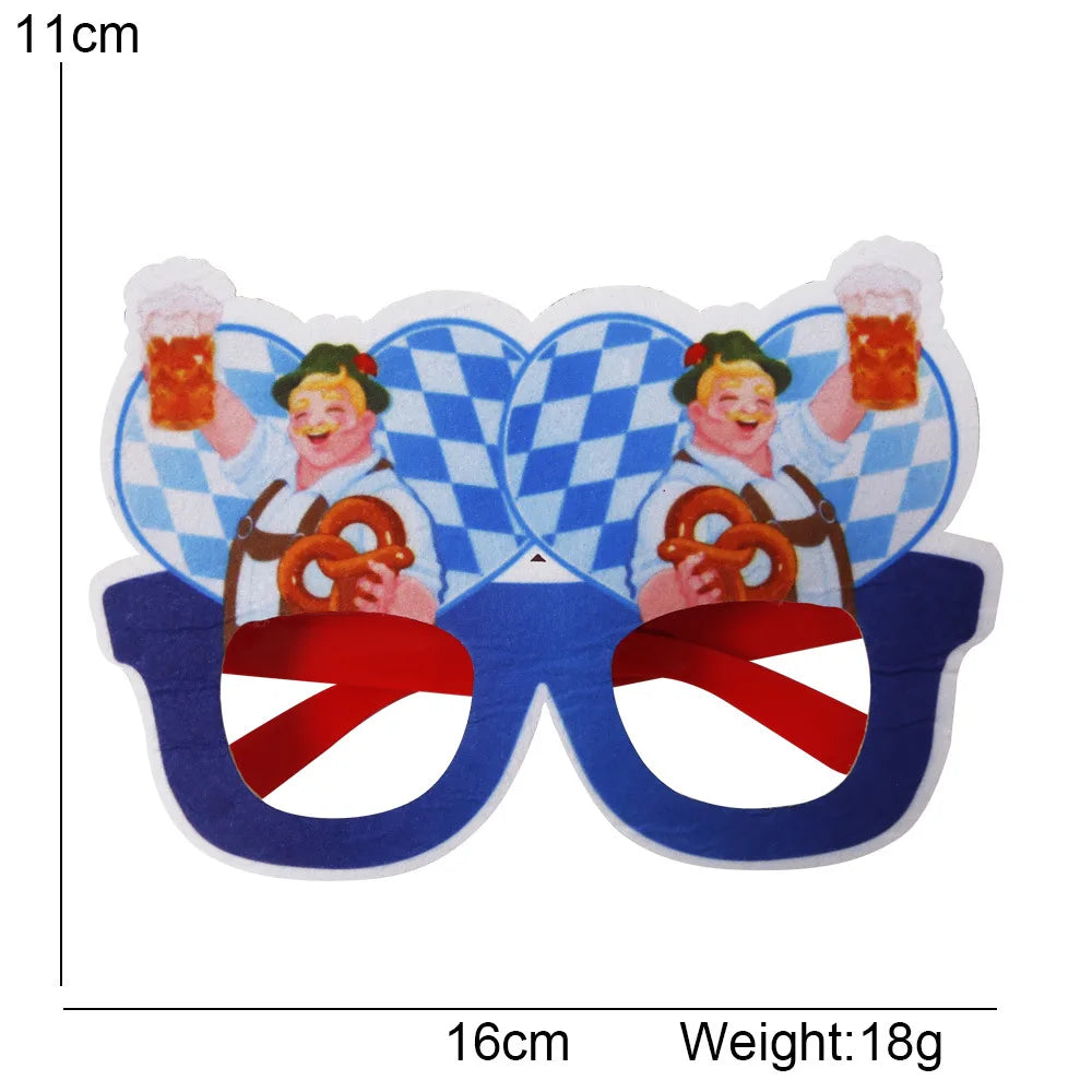 Oktoberfest Brille | Lustige Bierkrug Partybrillen für Wiesn & Fasching