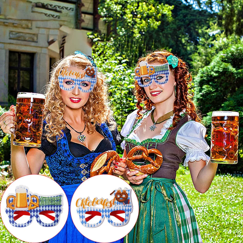 Oktoberfest Brille | Lustige Bierkrug Partybrillen für Wiesn & Fasching