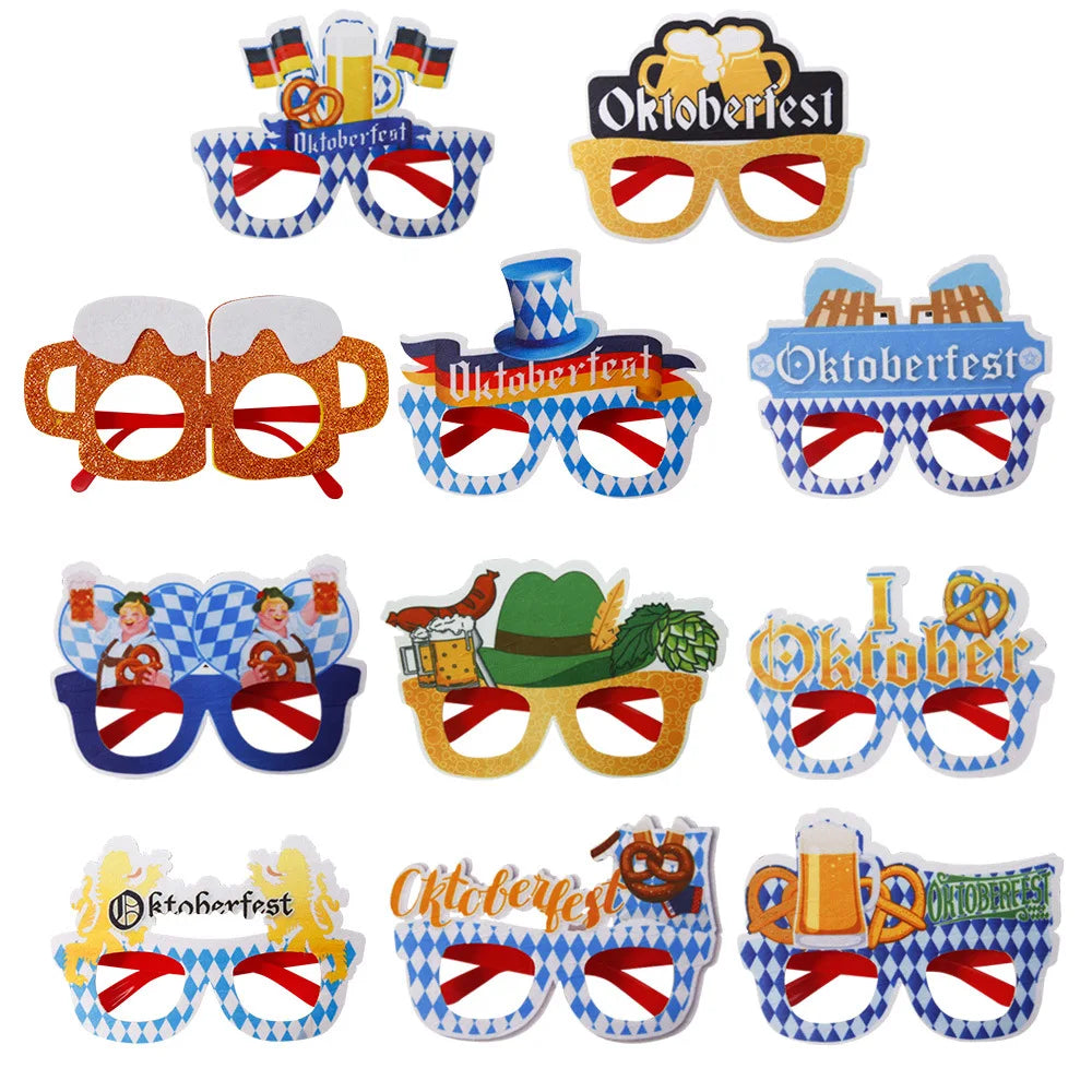 Oktoberfest Brille | Lustige Bierkrug Partybrillen für Wiesn & Fasching