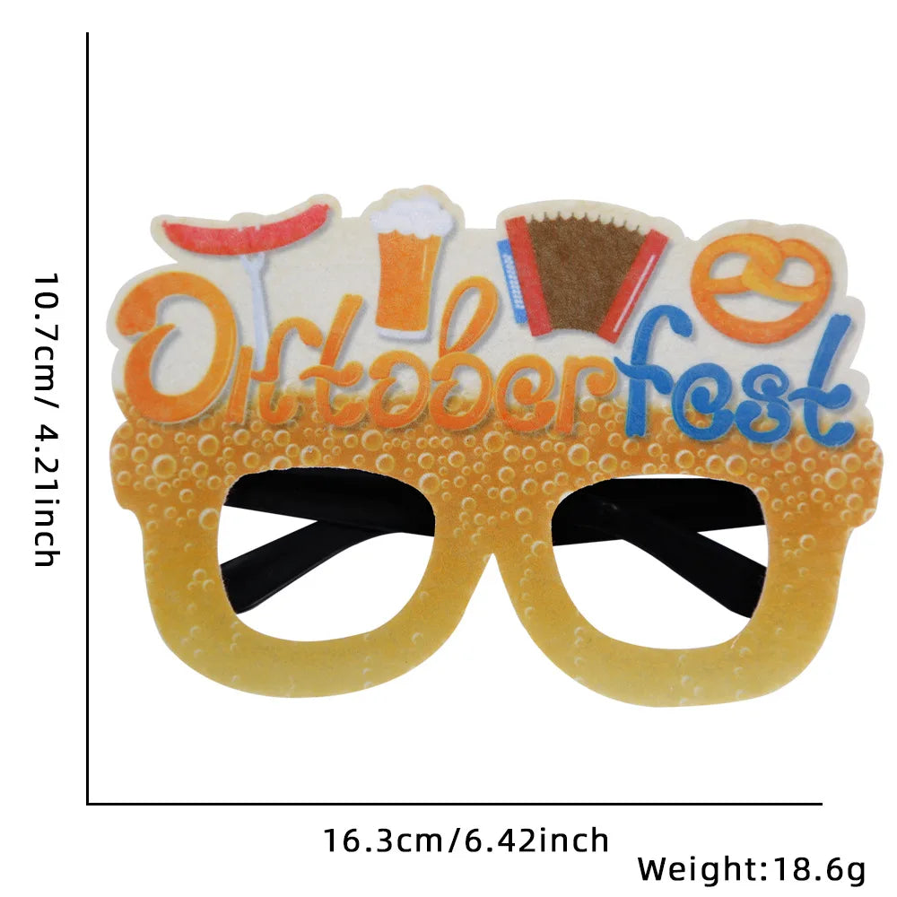 Oktoberfest Brille | Lustige Bierkrug Partybrillen für Wiesn & Fasching