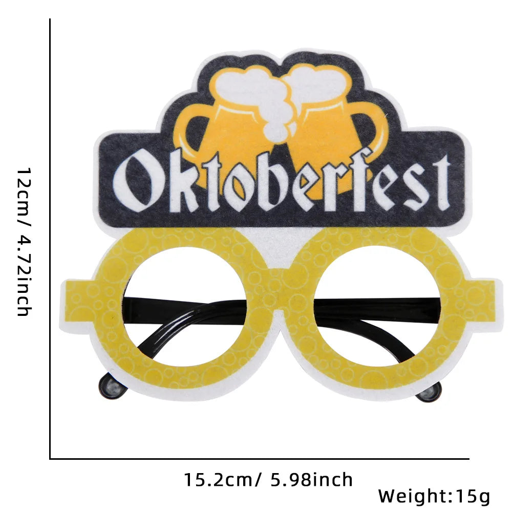 Oktoberfest Brille | Lustige Bierkrug Partybrillen für Wiesn & Fasching