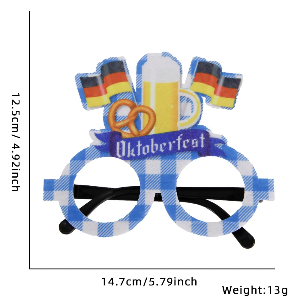 Oktoberfest Brille | Lustige Bierkrug Partybrillen für Wiesn & Fasching