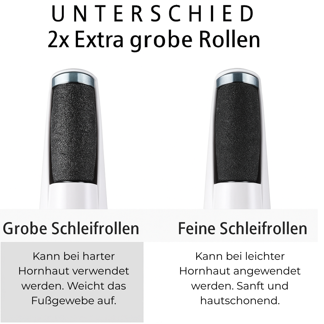 Hornhaut entfernen zuhause | Elektrischer Hornhautentferner & Fußpflegegerät | PedikuraPro