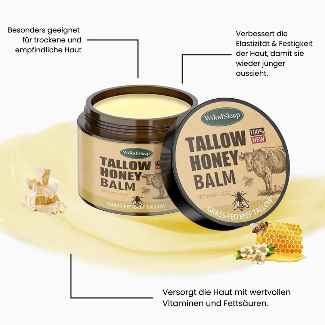 Beef Tallow Creme | Creme für natürliche Hautpflege | Feuchtigkeitscreme für Gesicht und Körper | TallowPure