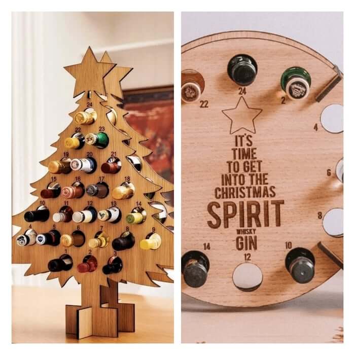 Adventskalender Männer | Bieradventskalender aus Holz | Weihnachtskalender | BierBaum