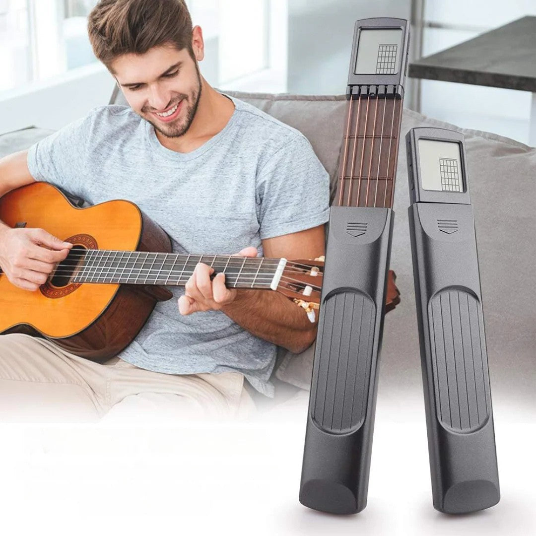 Gitarre lernen für Anfänger | E Gitarre spielen mit tragbarem Gitarrentrainer | ChordMeister