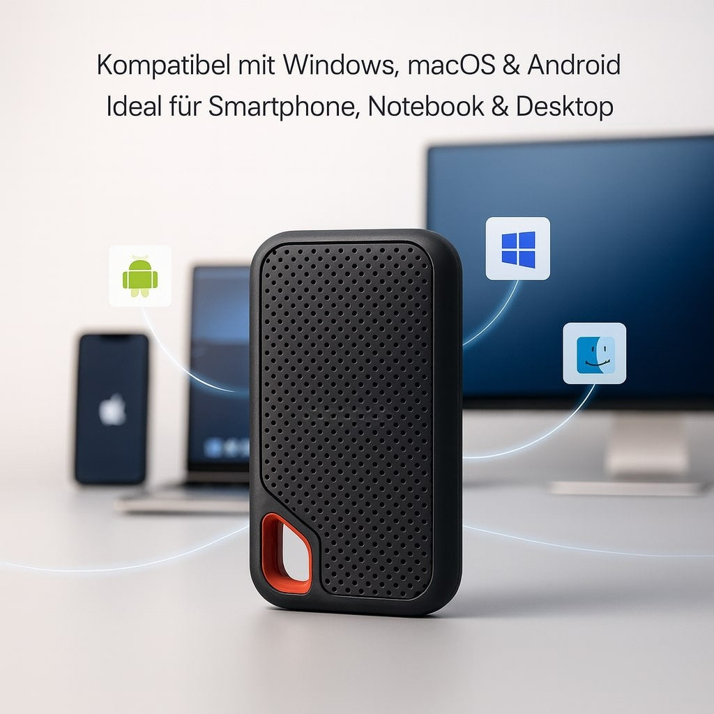 Externe Festplatte | SSD mit 2 TB Speicher | DatenBox