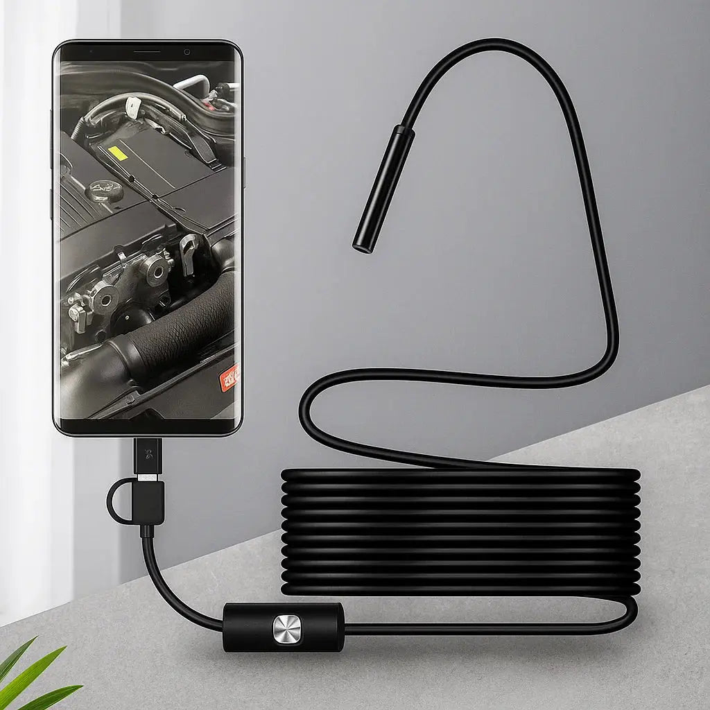 Endoskop mit Kamera | Inspektionskamera für Handy mit 5 m Kabel | IntraView