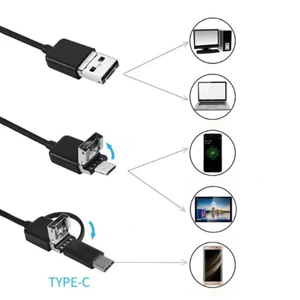 Endoskop mit Kamera | Inspektionskamera für Handy mit 5 m Kabel | IntraView