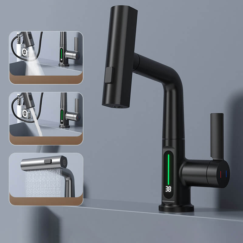 Wasserhahn Küche ausziehbar | Ausziehbare Küchenarmatur mit 5 Strahlmodi | FlexiHahn