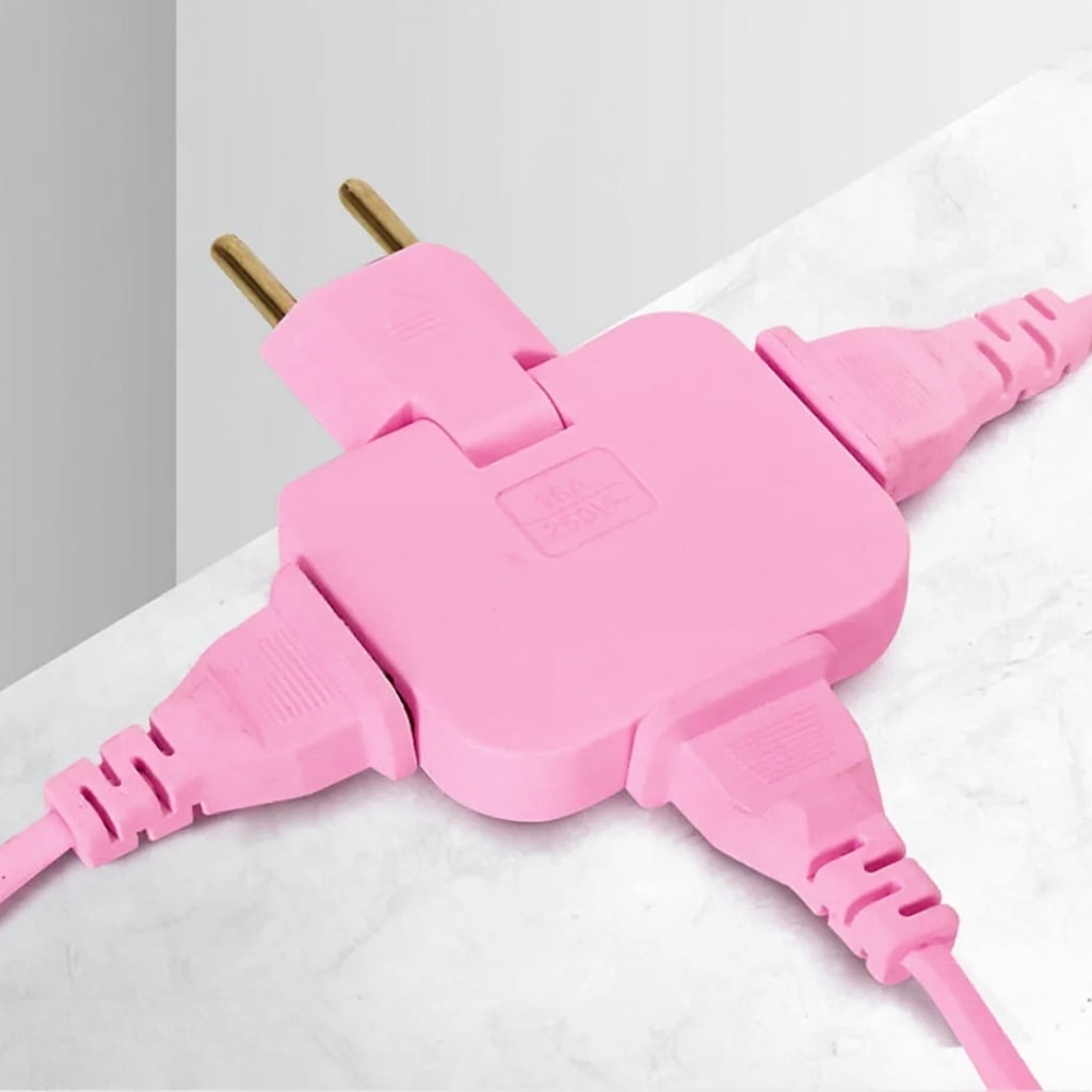 Flachstecker | Dreifach Flache Steckdose | FlexiPlug