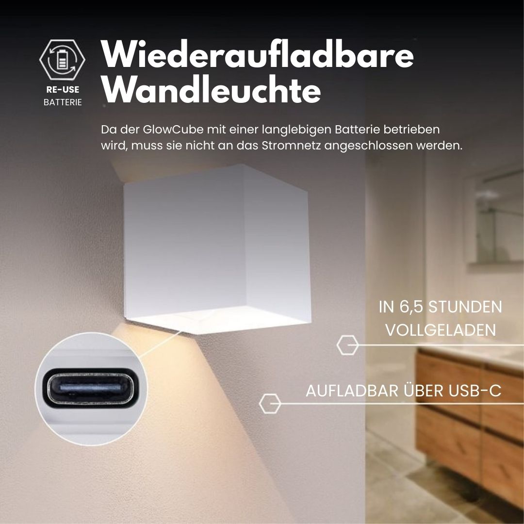 GlowCube | Luxuslicht ganz ohne Kabel mit Sensor