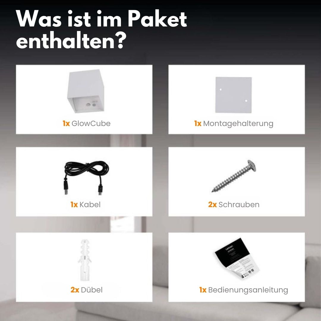 GlowCube | Luxuslicht ganz ohne Kabel mit Sensor