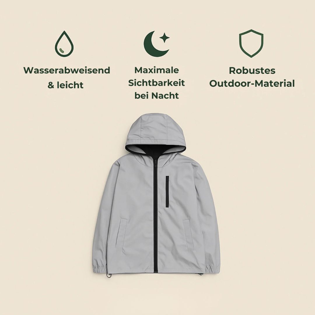 Reflektierende Jacke Damen & Herren | Voll Reflektierende Jacke | GlowJack