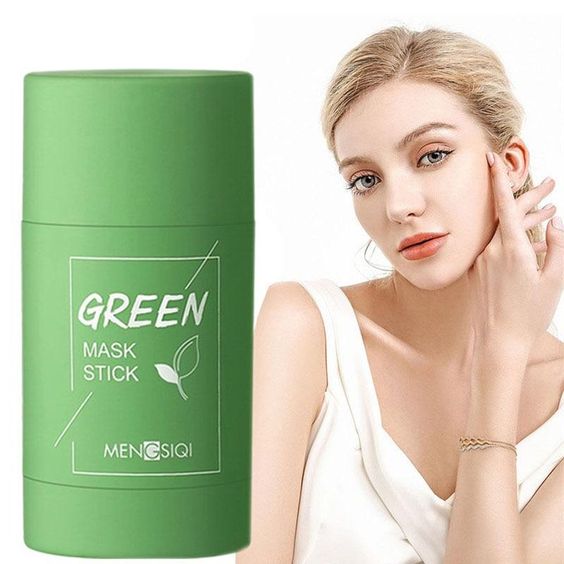 Reinigungsmaske Stick für Gesichtsreinigung | Naturkosmetik mit Grünteeextrakt für Hautpflege | LumiHaut