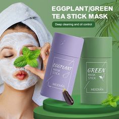 Reinigungsmaske Stick für Gesichtsreinigung | Naturkosmetik mit Grünteeextrakt für Hautpflege | LumiHaut
