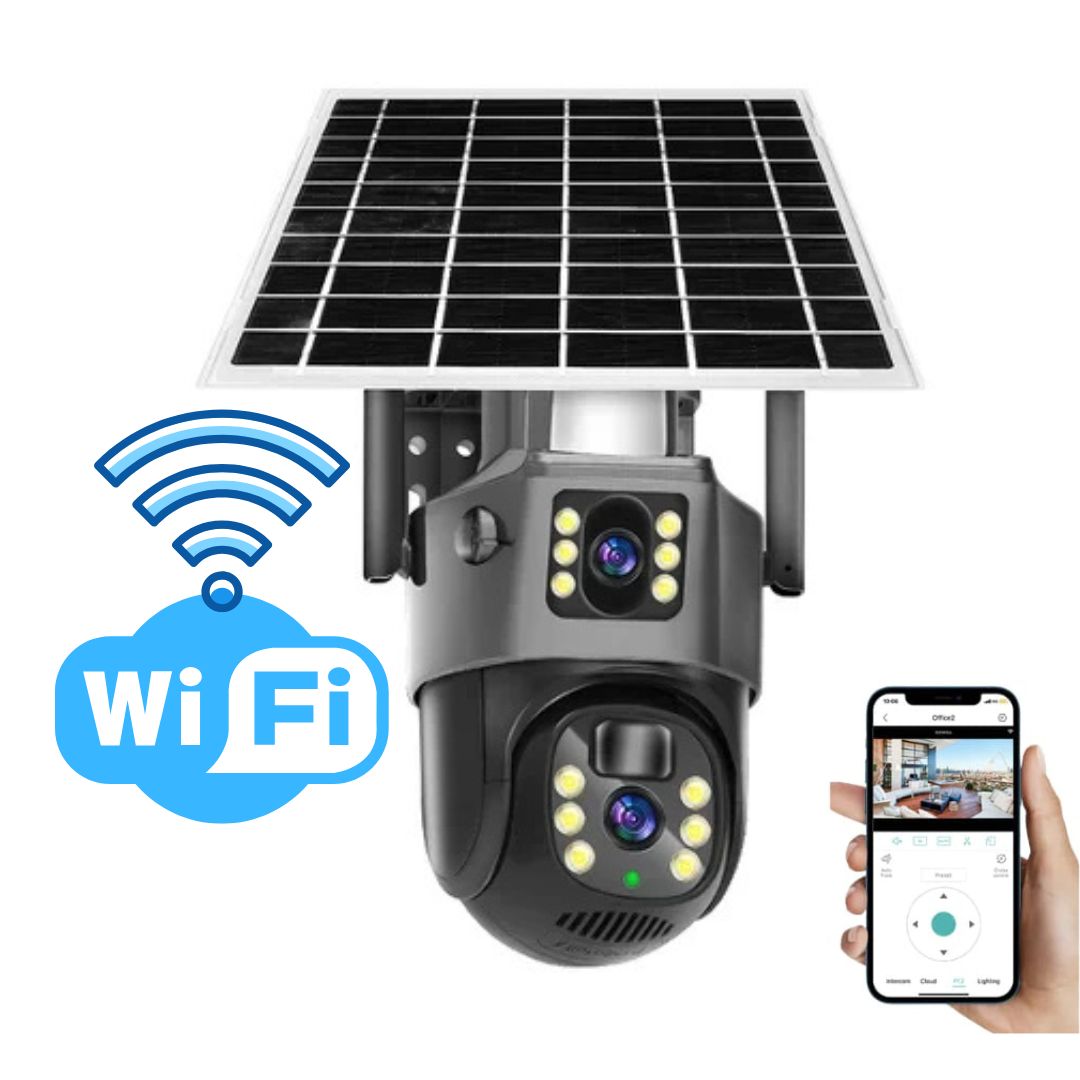 Überwachungskamera für Außen | WLAN Kamera mit Solarpanel | GuardVision