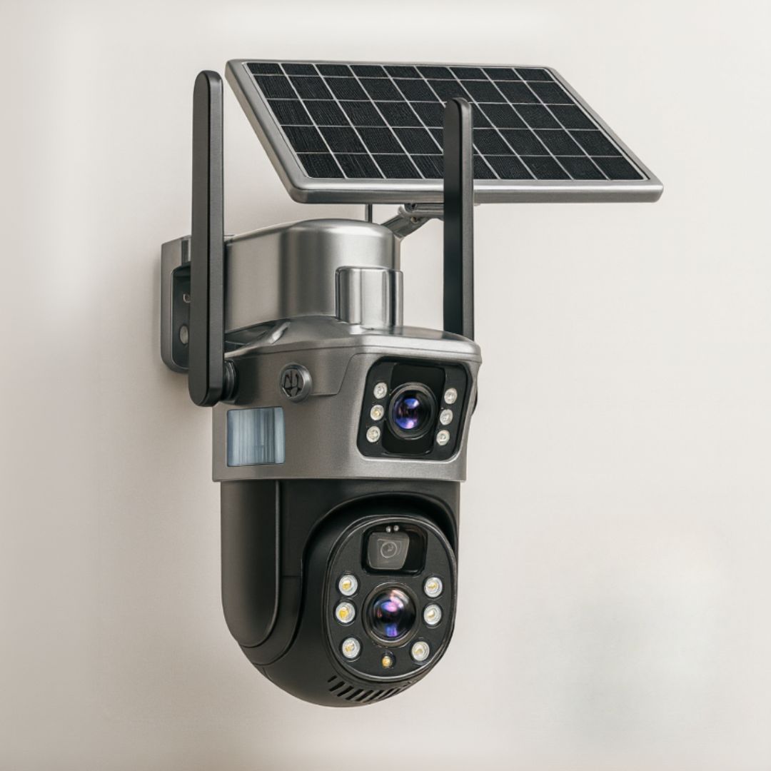 Überwachungskamera für Außen | WLAN Kamera mit Solarpanel | GuardVision