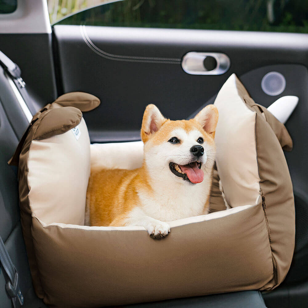 Hunde Autositz | Hundesitz für Rückbank | Hunde Auto Transportbox | HundeBox