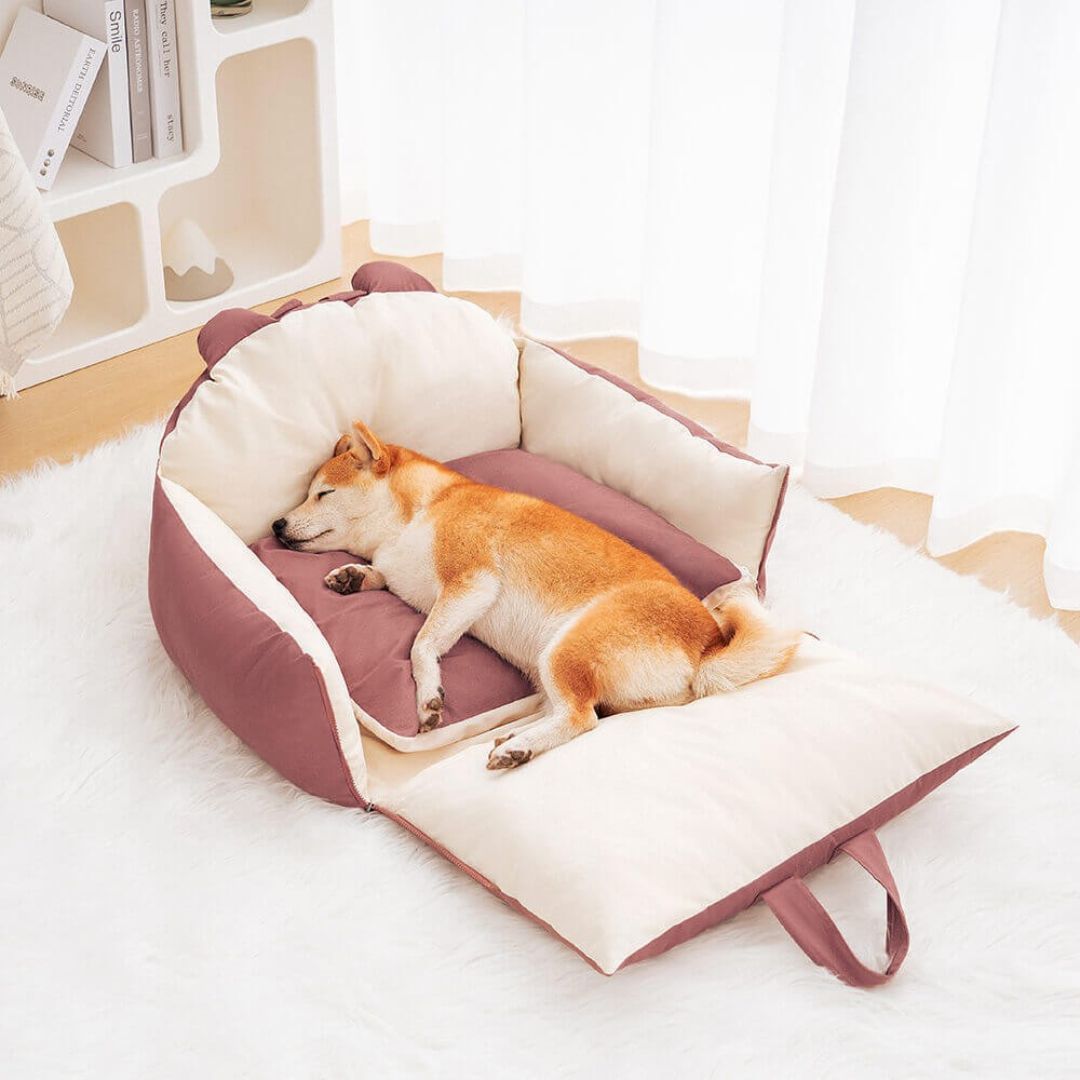Hunde Autositz | Hundesitz für Rückbank | Hunde Auto Transportbox | HundeBox