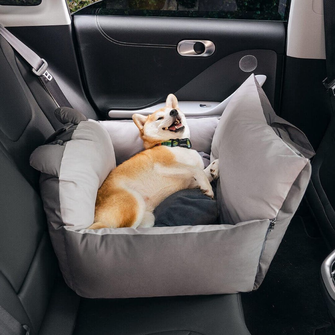 Hunde Autositz | Hundesitz für Rückbank | Hunde Auto Transportbox | HundeBox