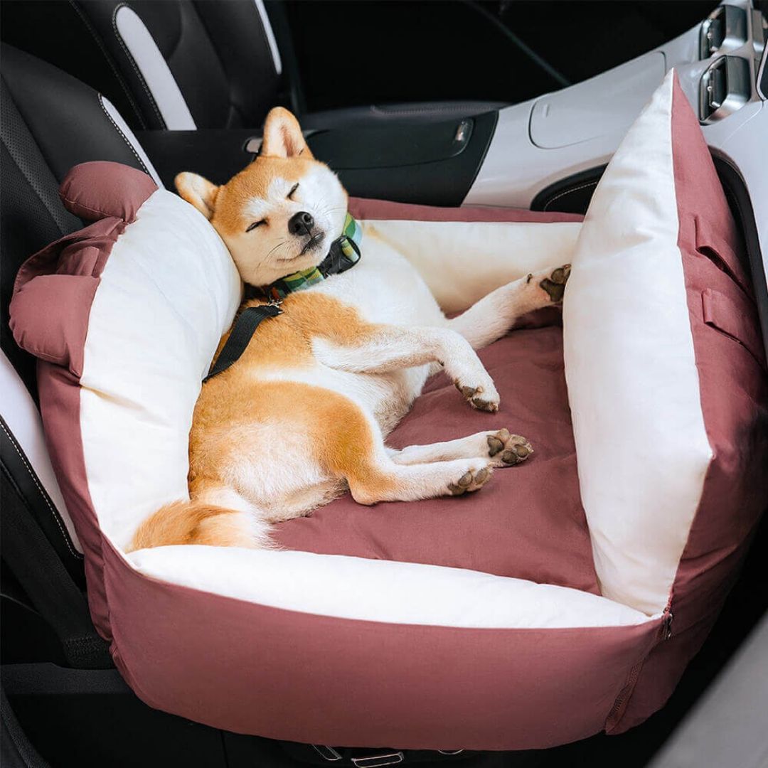 Hunde Autositz | Hundesitz für Rückbank | Hunde Auto Transportbox | HundeBox