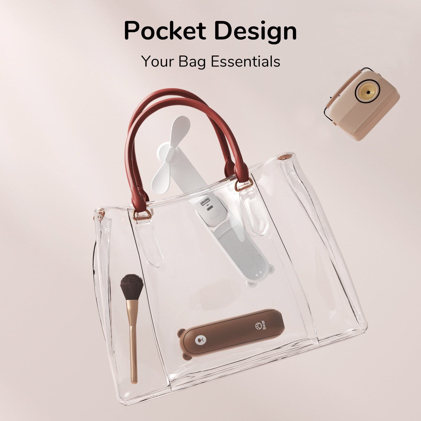 Handventilator | Ventilator mit USB & Taschenlampe | LuftBuddy