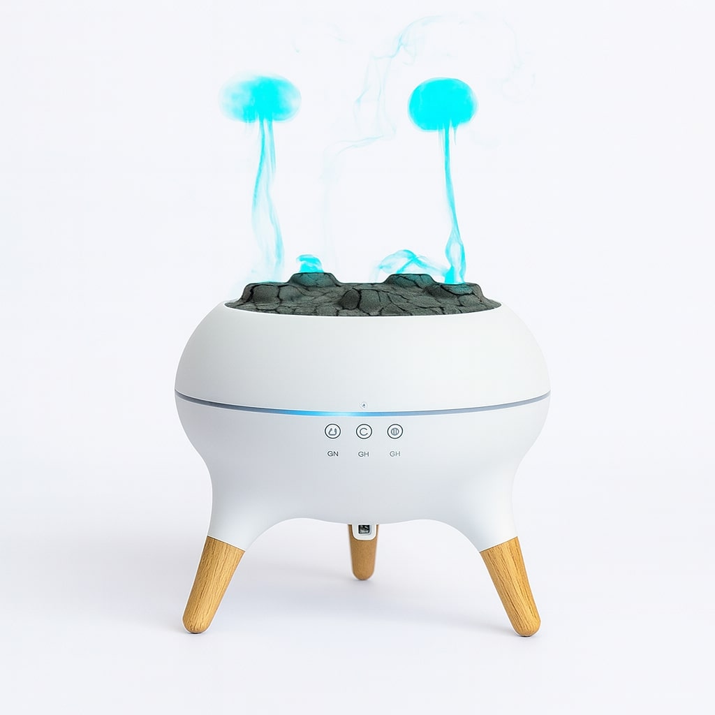 Luftbefeuchter & Diffuser | Aromadiffuser mit LED Licht & Timer | JellyTraum