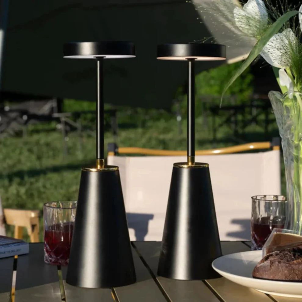 Kabellose Tischlampe | Nachttischlampe mit Touch | Dimmbare Lampe für modernes Ambiente | AuraLume