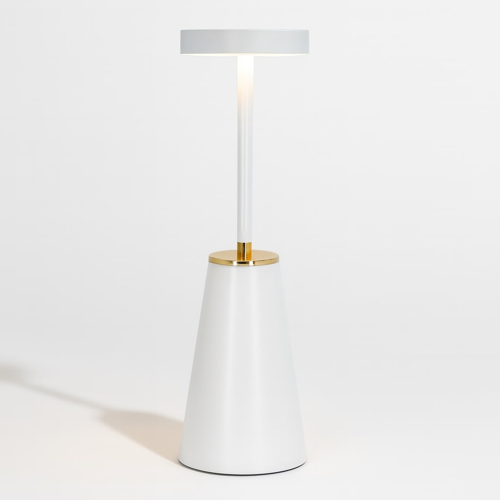 Kabellose Tischlampe | Nachttischlampe mit Touch | Dimmbare Lampe für modernes Ambiente | AuraLume