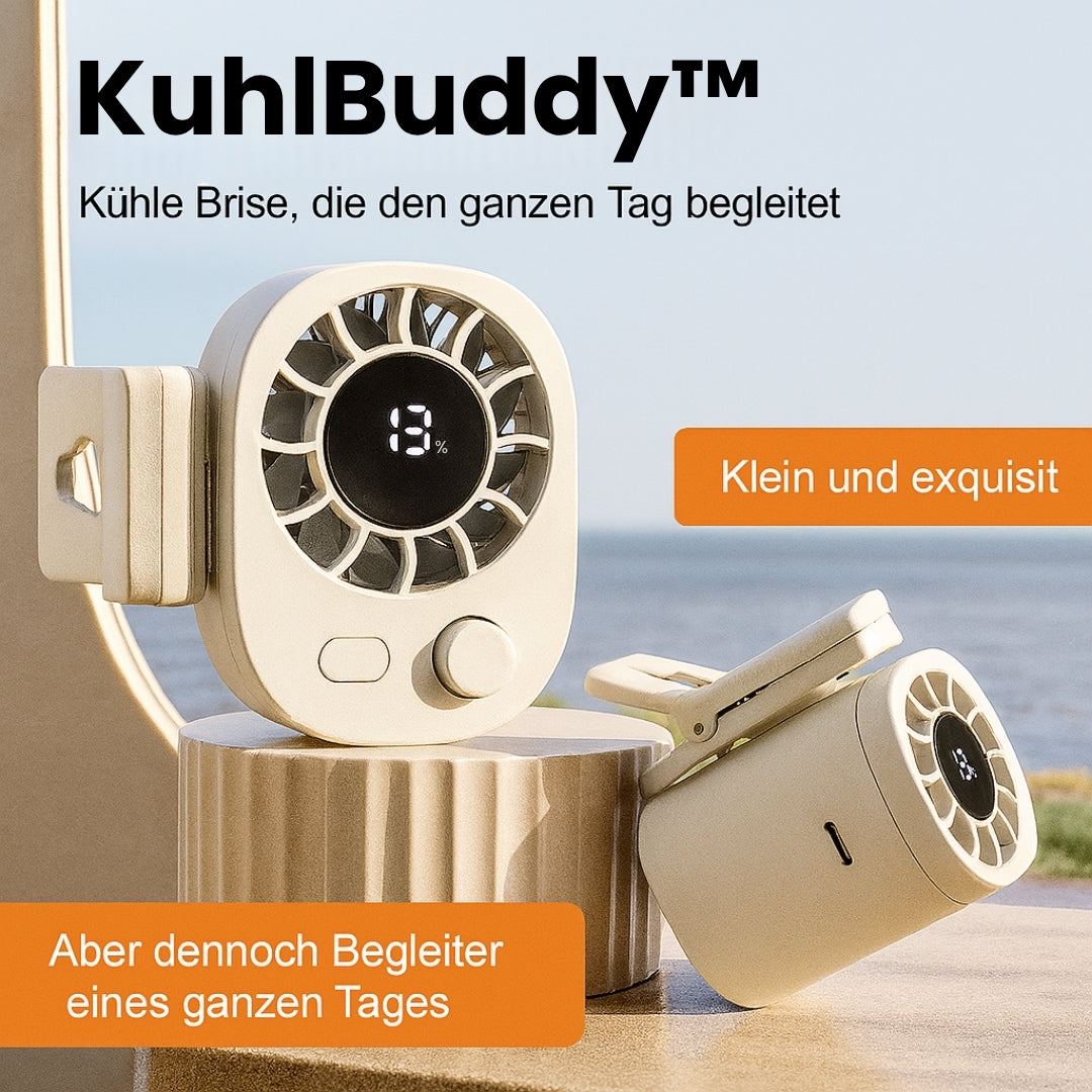 Mini Clip Ventilator mit Akku | Kleiner & Leiser Ventilator | KühlBuddy