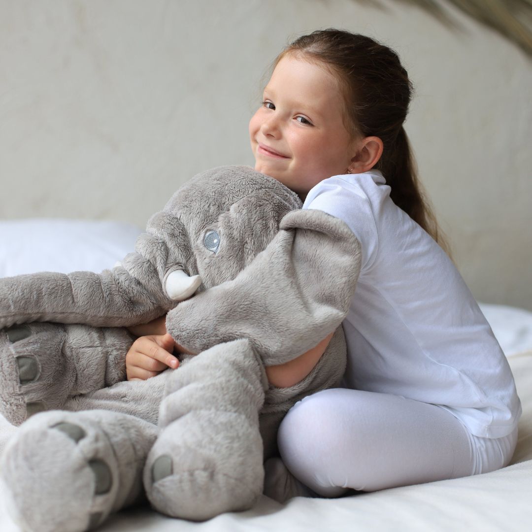 Kuscheltier für Kinder und Babys | Elefant Plüschtier mit weichem Stoff | MiniElefant