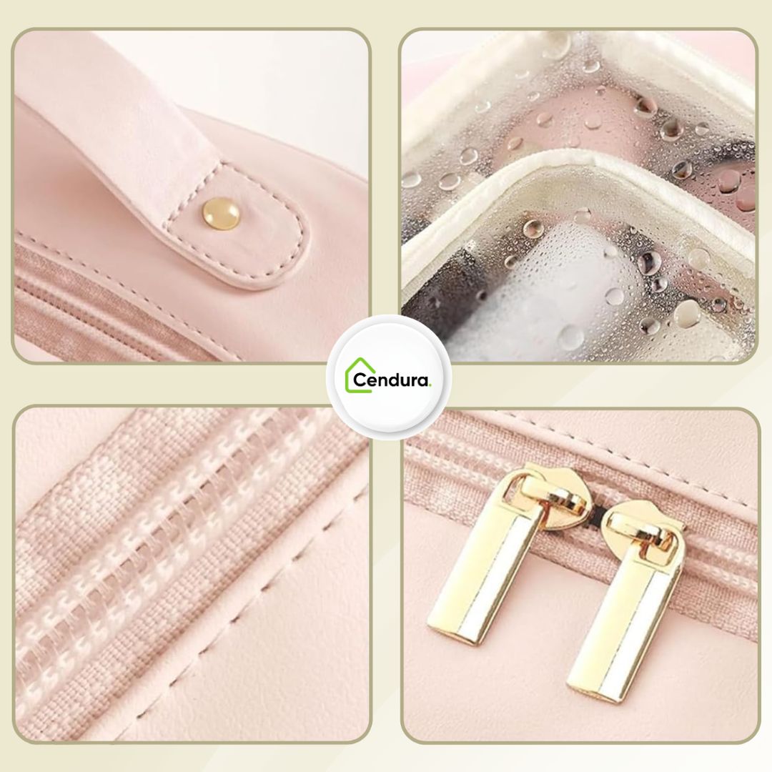 Kulturbeutel mit Fächern | Schminktasche für Damen | Make Up Organizer Reise | LuxeNest