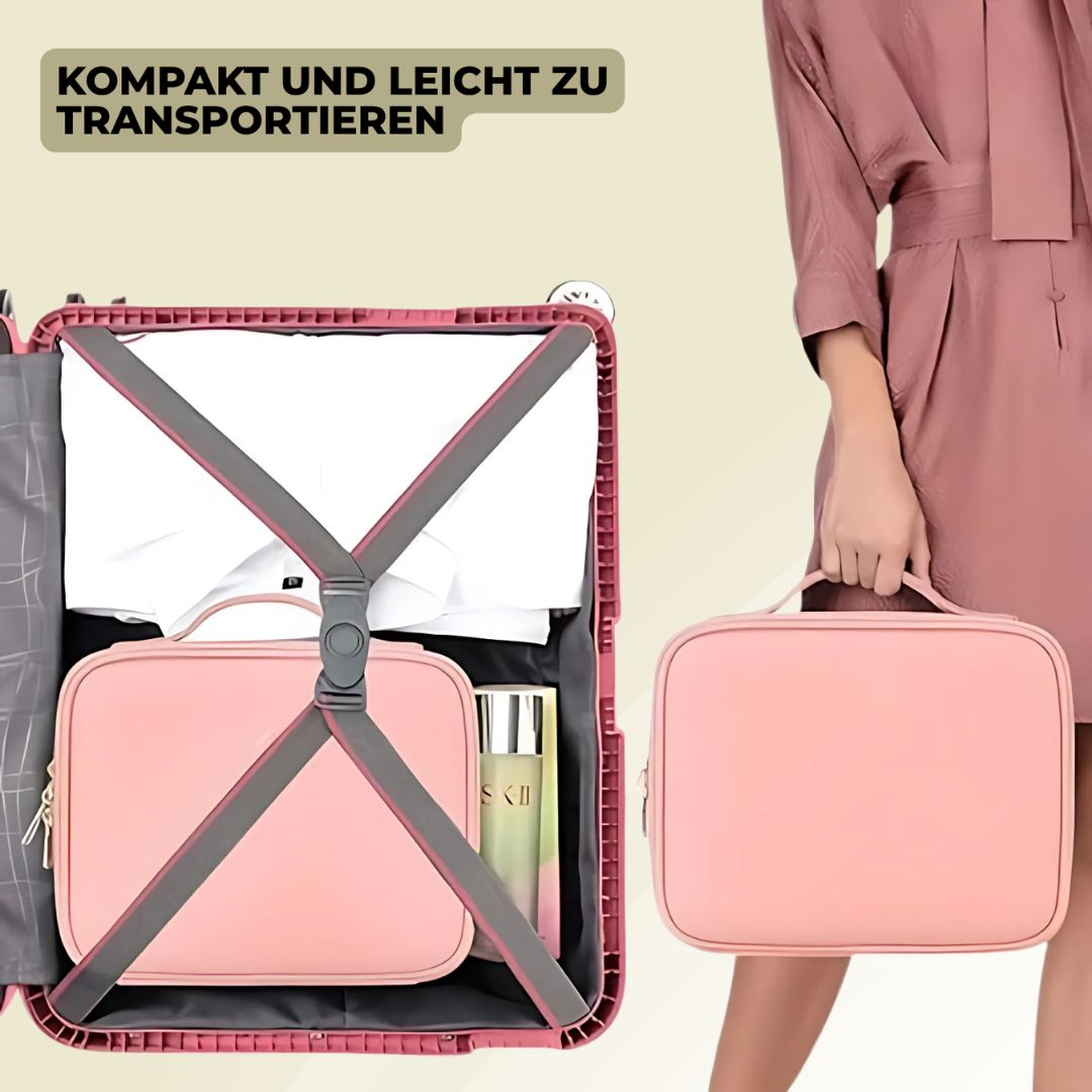 Kulturbeutel mit Fächern | Schminktasche für Damen | Make Up Organizer Reise | LuxeNest