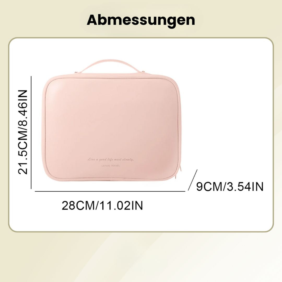 Kulturbeutel mit Fächern | Schminktasche für Damen | Make Up Organizer Reise | LuxeNest