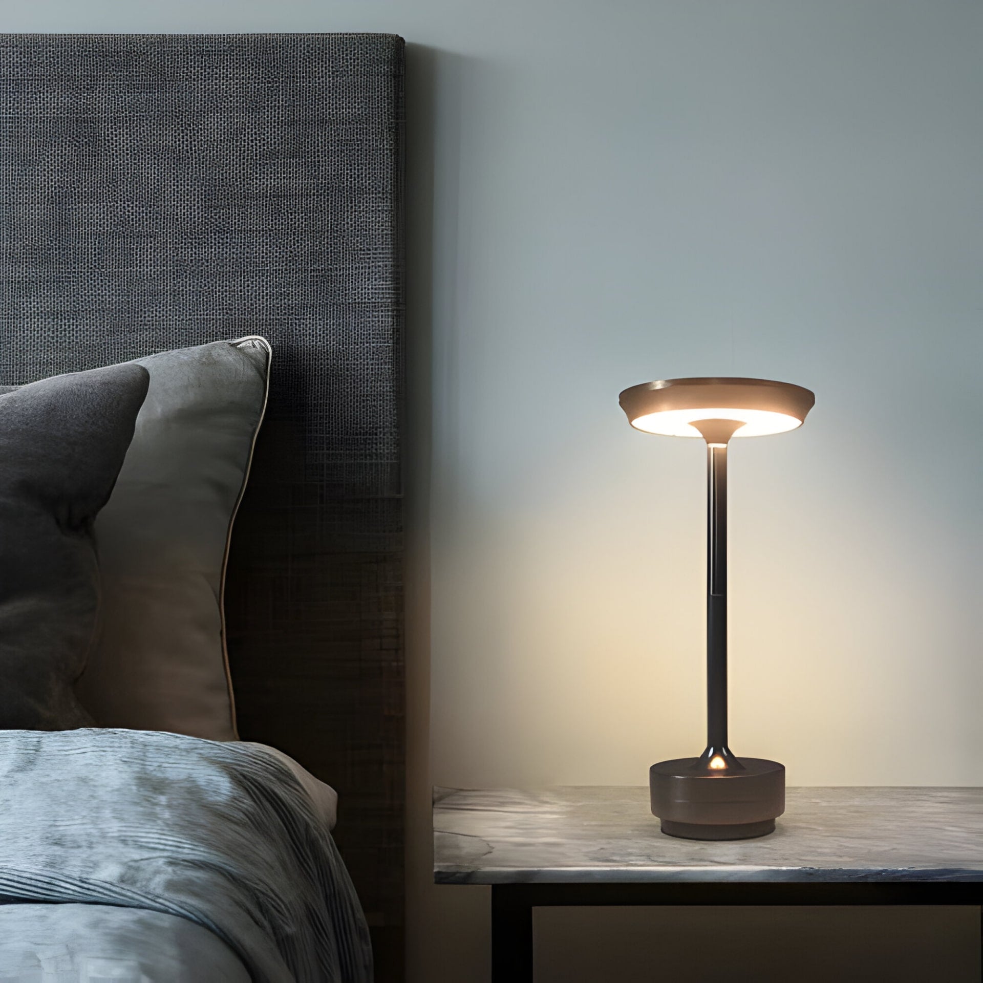 Lampe für Wohnzimmer | kabellose Tischlampe | Tischleuchte mit Akku | LumaViva